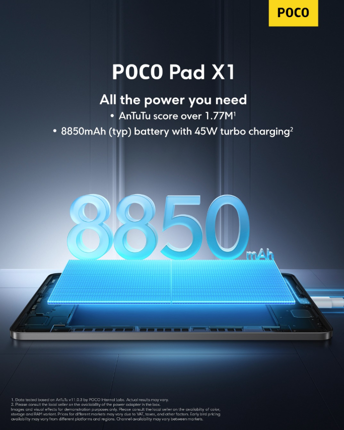 POCO Pad X1 Tablet 11.2″ 144Hz 8GB 512GB — Niuxtech