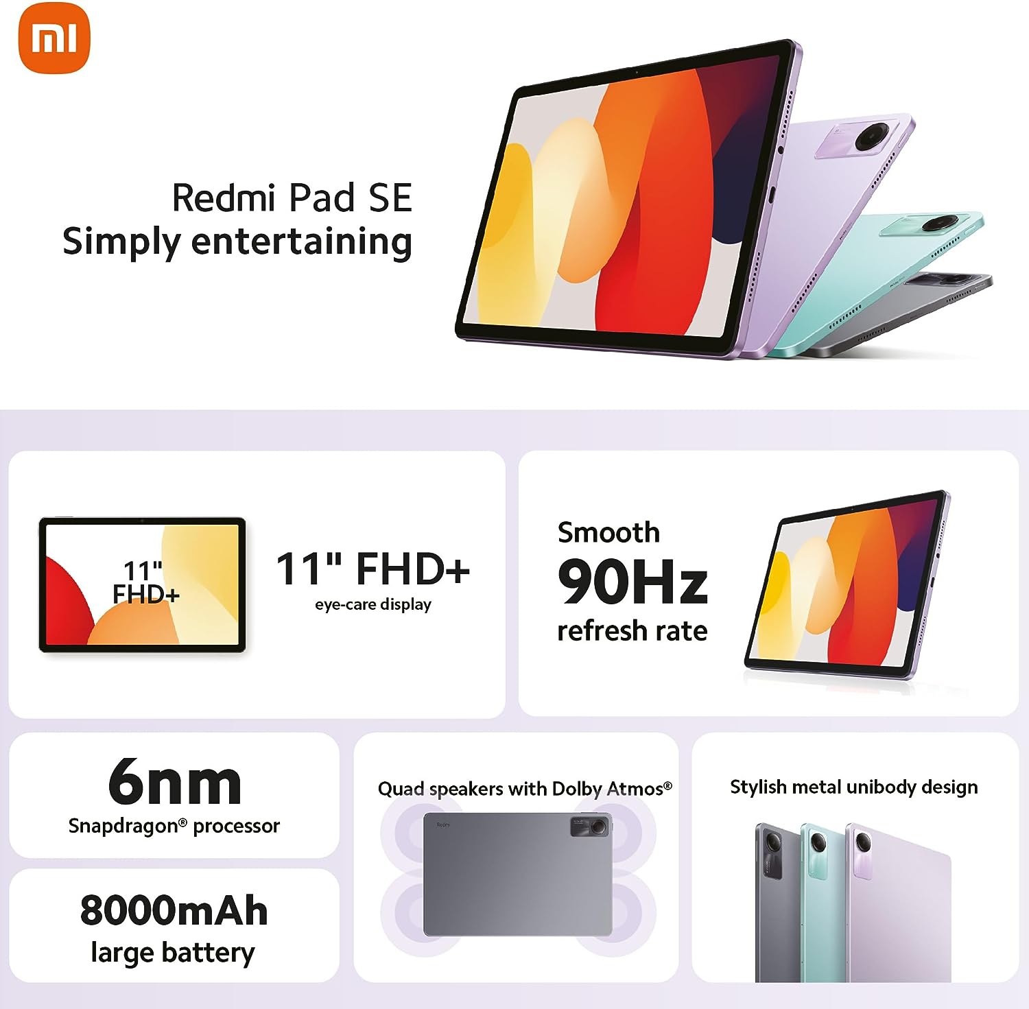 Xiaomi Redmi Pad SE tablet — Niuxtech