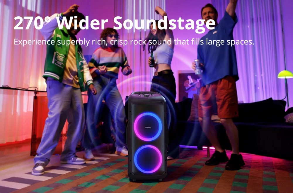 Tronsmart-HALO-300-portable-party-speaker-240W-coupon-code-NiuxTech-info