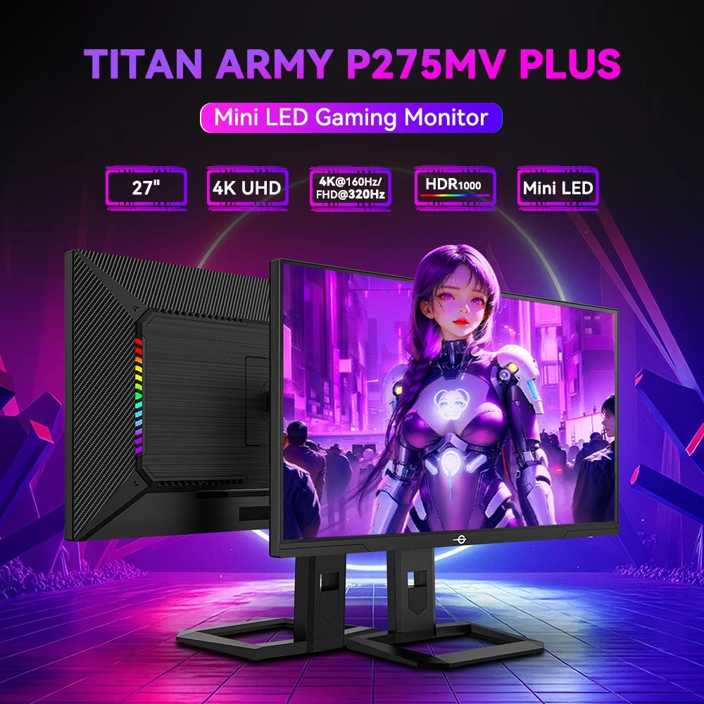 【ジャンク品】TitanArmy P275MV-A miniLED Titan Army P275MV PLUS 27″ monitorius 4K 160Hz — Niuxtech